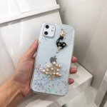 Wholesale iPhone 11 (6.1in) 3D Deer Crystal Diamond Shiny Case (Silver)